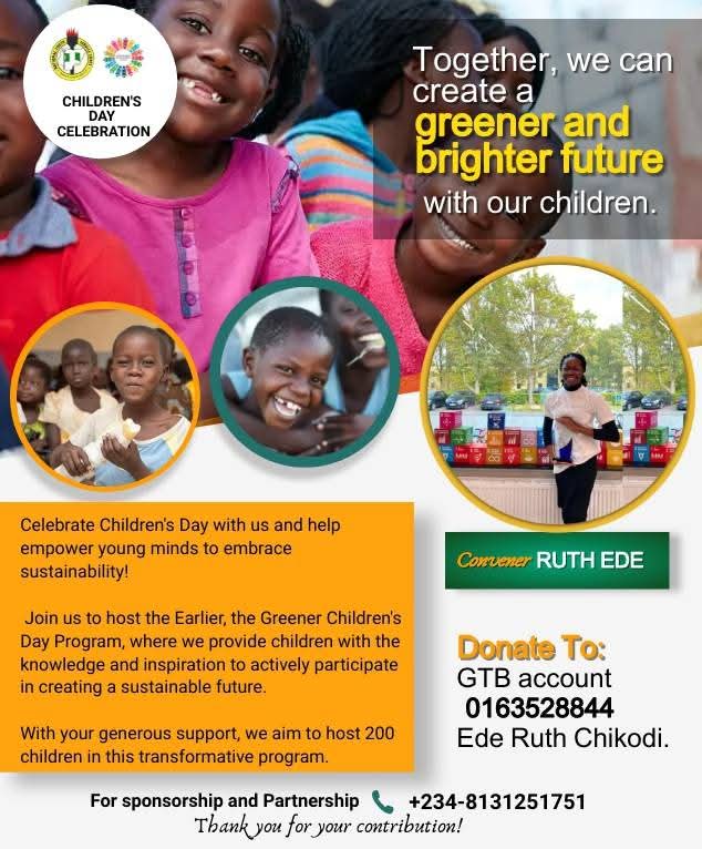 Children's Day sustainability flyer