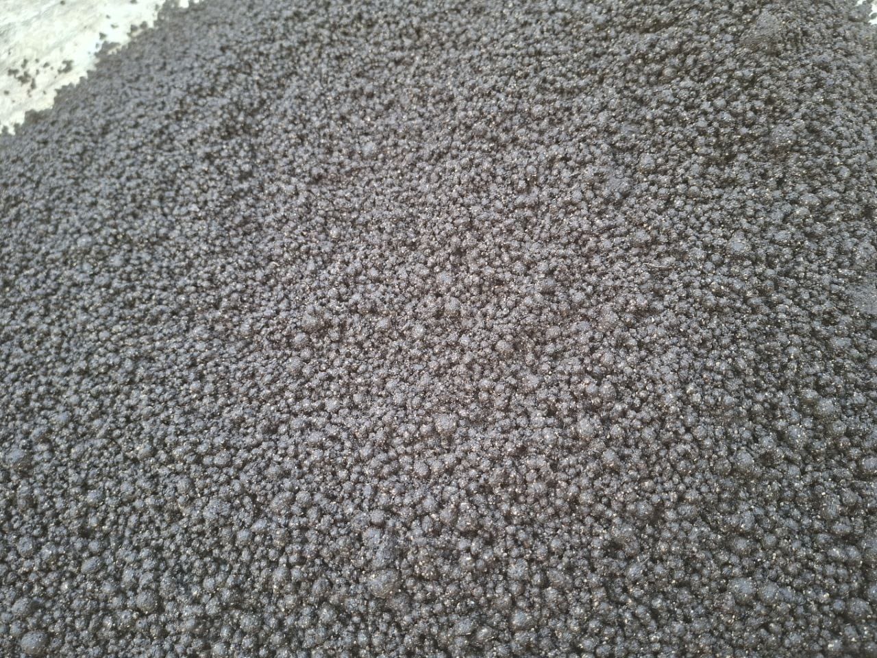Biofertilizer granules close-up